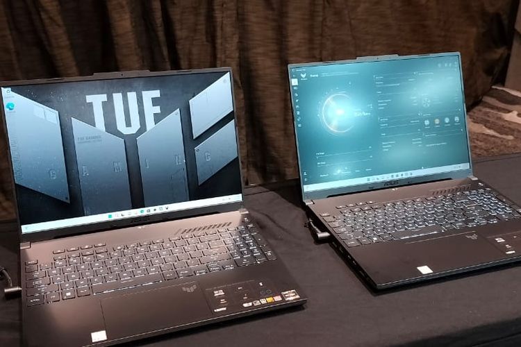 Asus TUF Gaming A16 Advantage Edition dalam acara peluncuran TUF Gaming A16 Advantage Edition yang digelar di Akmani Hotel Jakarta Pusat, Kamis (16/3/2023).