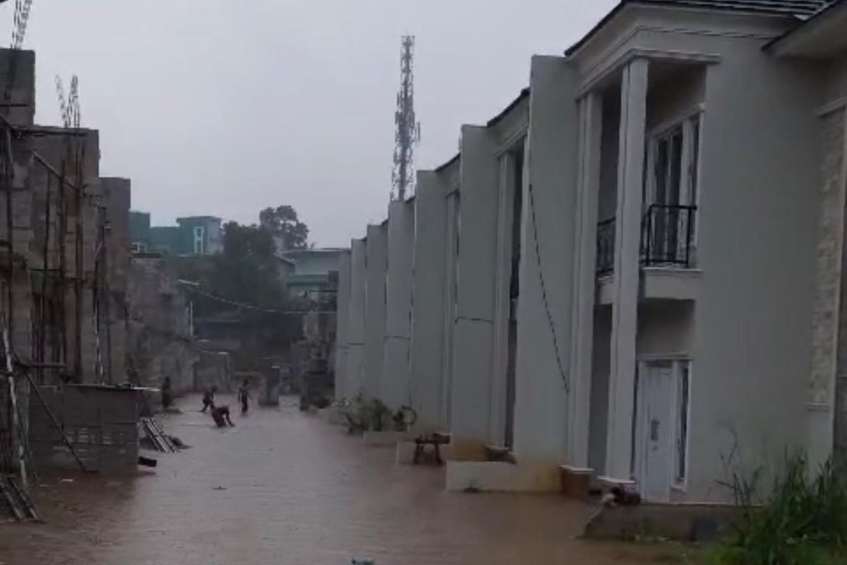 Perumahan di wilayah Jatimulya yang menyebabkan banjir