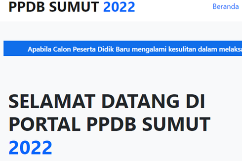 PPDB Sumut 2022: Jadwal, Link Penting hingga Cara Daftarnya