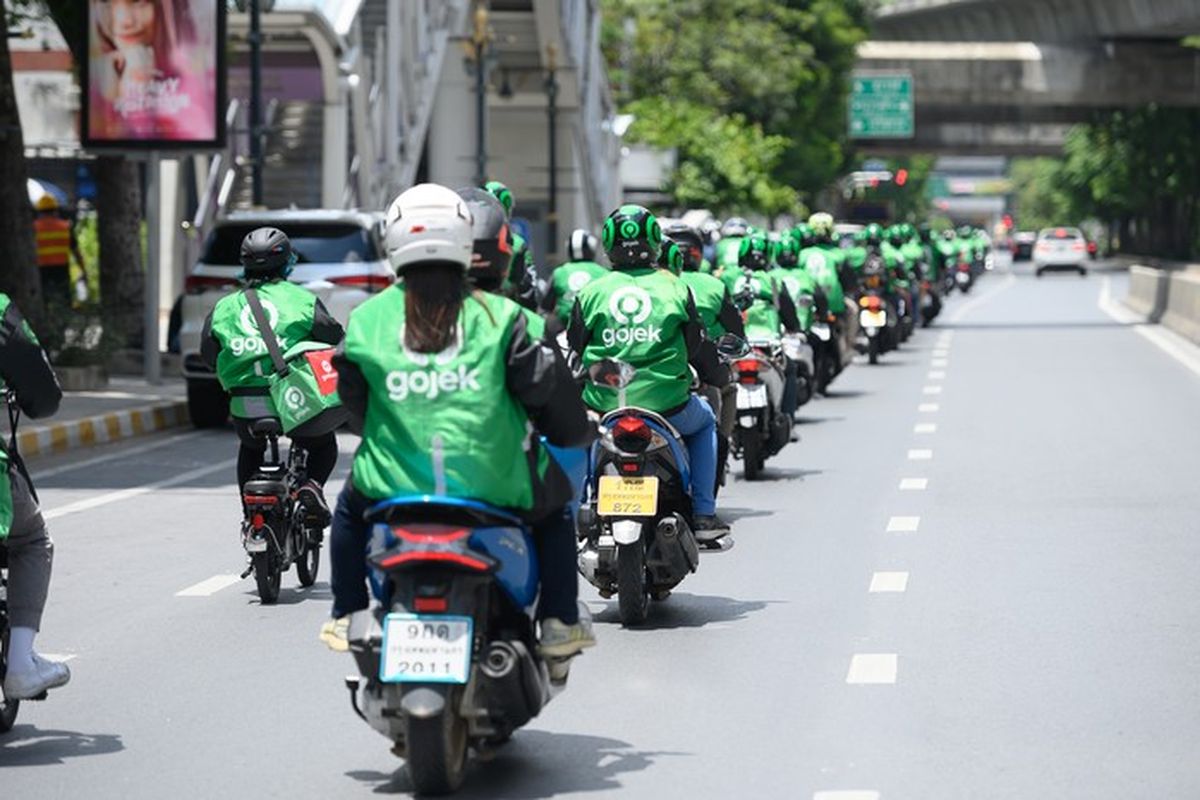 Layanan Gojek di Thailand.