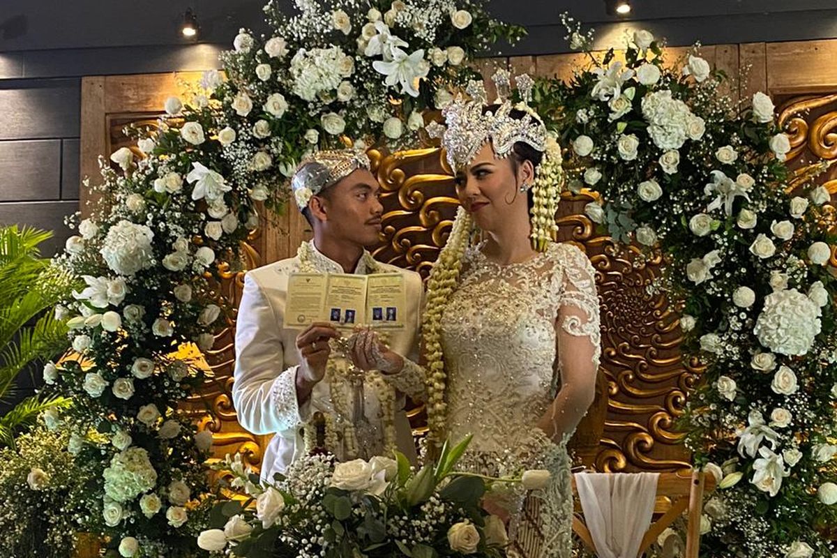 Bek Persij Jakarta, Alfath Faathier melangsungkan pernikahannya dengan Ratu Rizky Nabila, Minggu (29/3/2020)