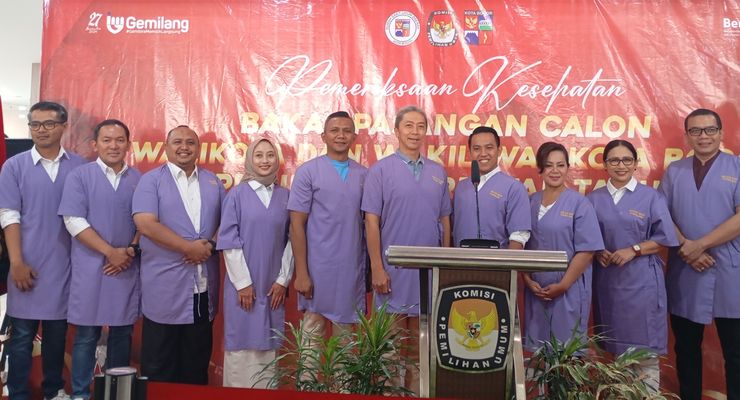 Lima Bakal Pasangan Calon Wali Kota Bogor dan Wakilnya Lulus Tes Kesehatan