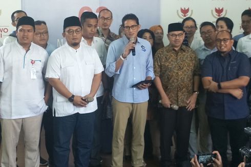 Selasa Malam, Sandiaga Bakal Bertemu Lima Sekjen Parpol Pendukung