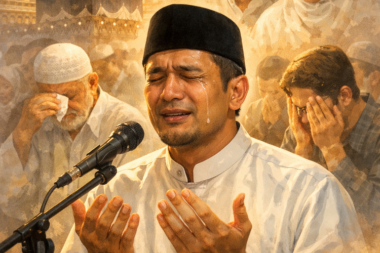 Doa Khutbah Idul Fitri yang Menyentuh Hati Bacaan Penutup yang Sering Membuat Jemaah Menangis.