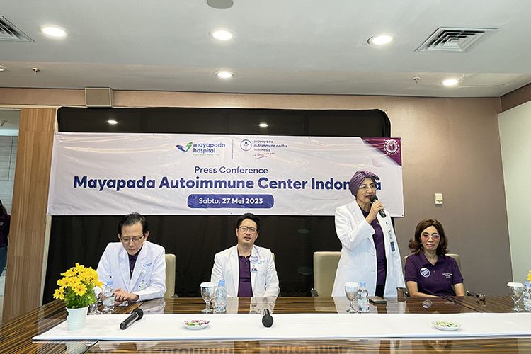 Mayapada Hospital Jakarta Selatan meresmikan pusat pelayanan autoimun pertama di Indonesia, Sabtu (27/5/2023). 