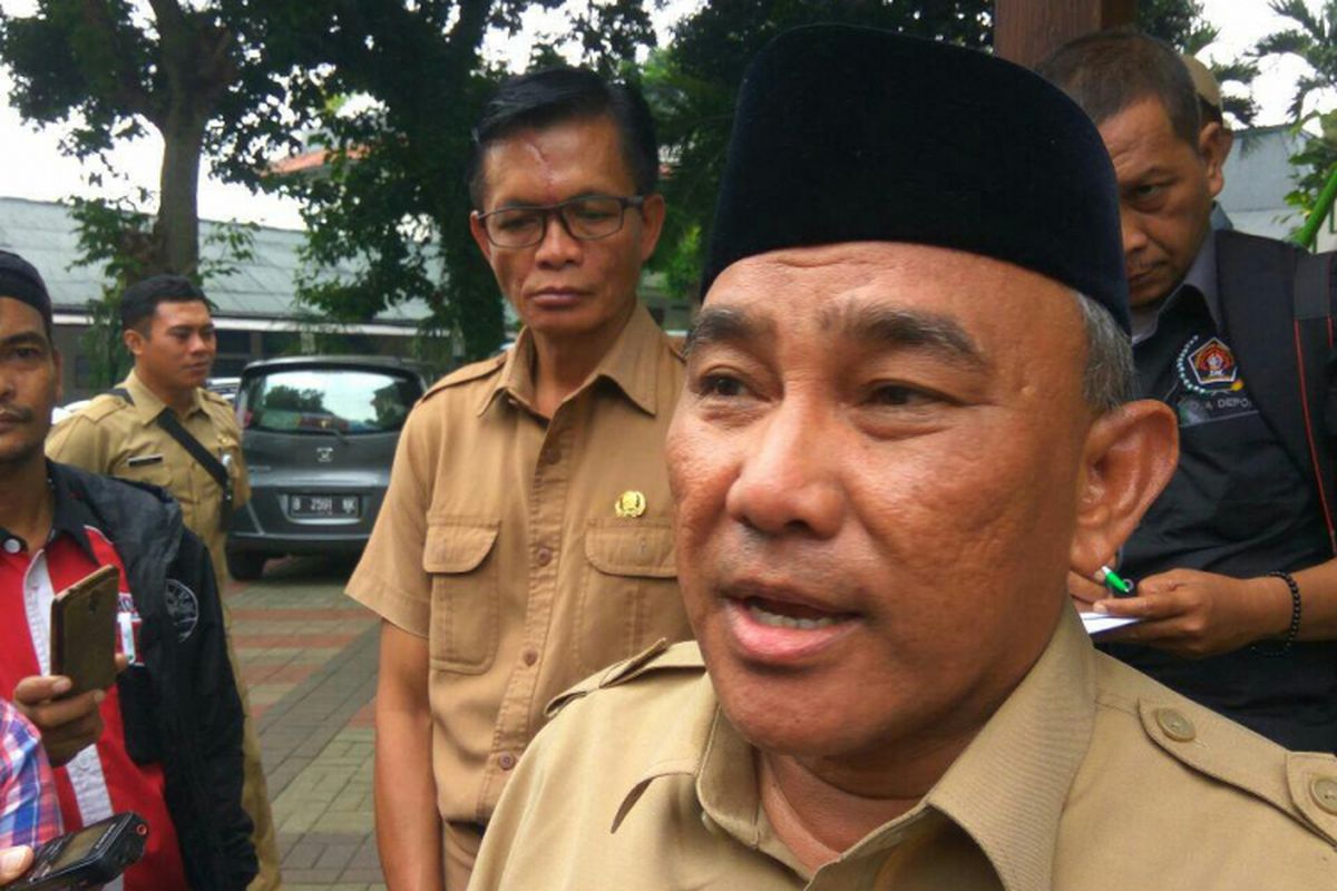 Walikota Depok, Muhammad Idris saat ditemui di kantor Walikota, Depok,Senin (19/2/2018).