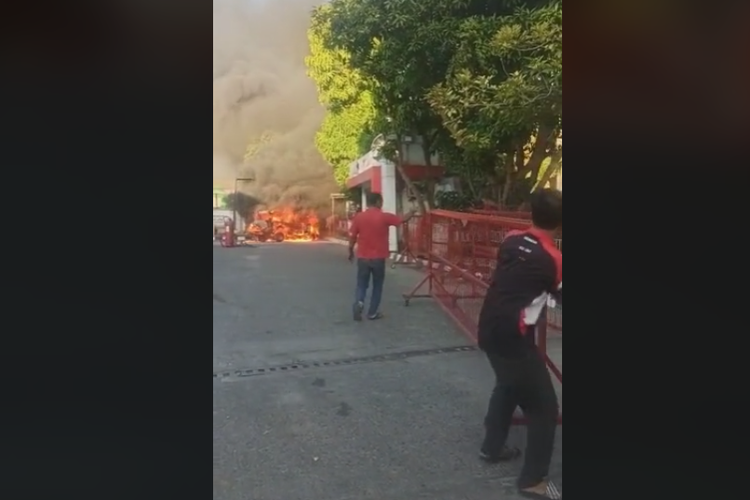 Viral kebakaran SPBU Aceh