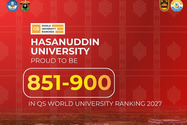Unhas Peringkat 861 QS WUR 2027, Naik Jauh dari Tahun Lalu