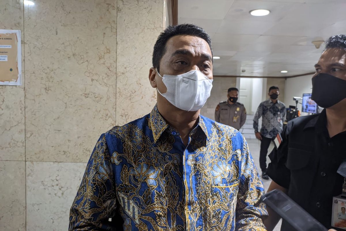 Wakil Gubernur DKI Jakarta Ahmad Riza Patria saat ditemui di Balai Kota DKI Jakarta, Jumat (4/3/2022).