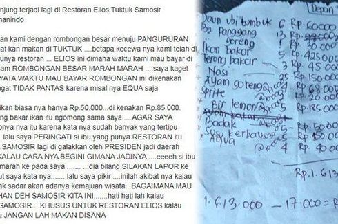 Viral Tagihan Restoran Rp 1,6 Juta di Samosir, Pemilik: Biaya untuk Puluhan Orang