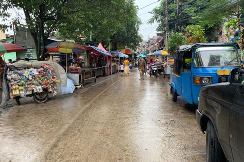 Genangan Surut, Jalan Petamburan II Jakpus Sudah Bisa Dilintasi