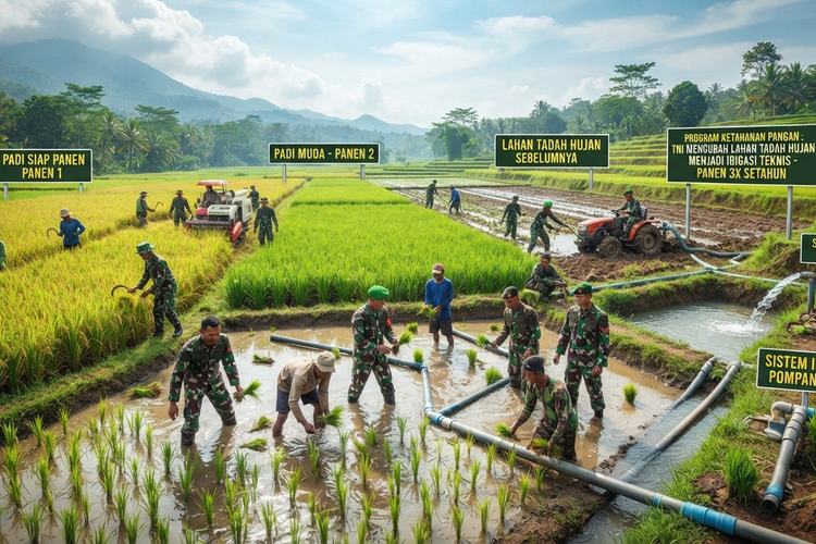 Maruli Sebut TNI AD Ubah 100.120 Hektare Lahan Tadah Hujan: Jadi Bisa Panen 3 Kali