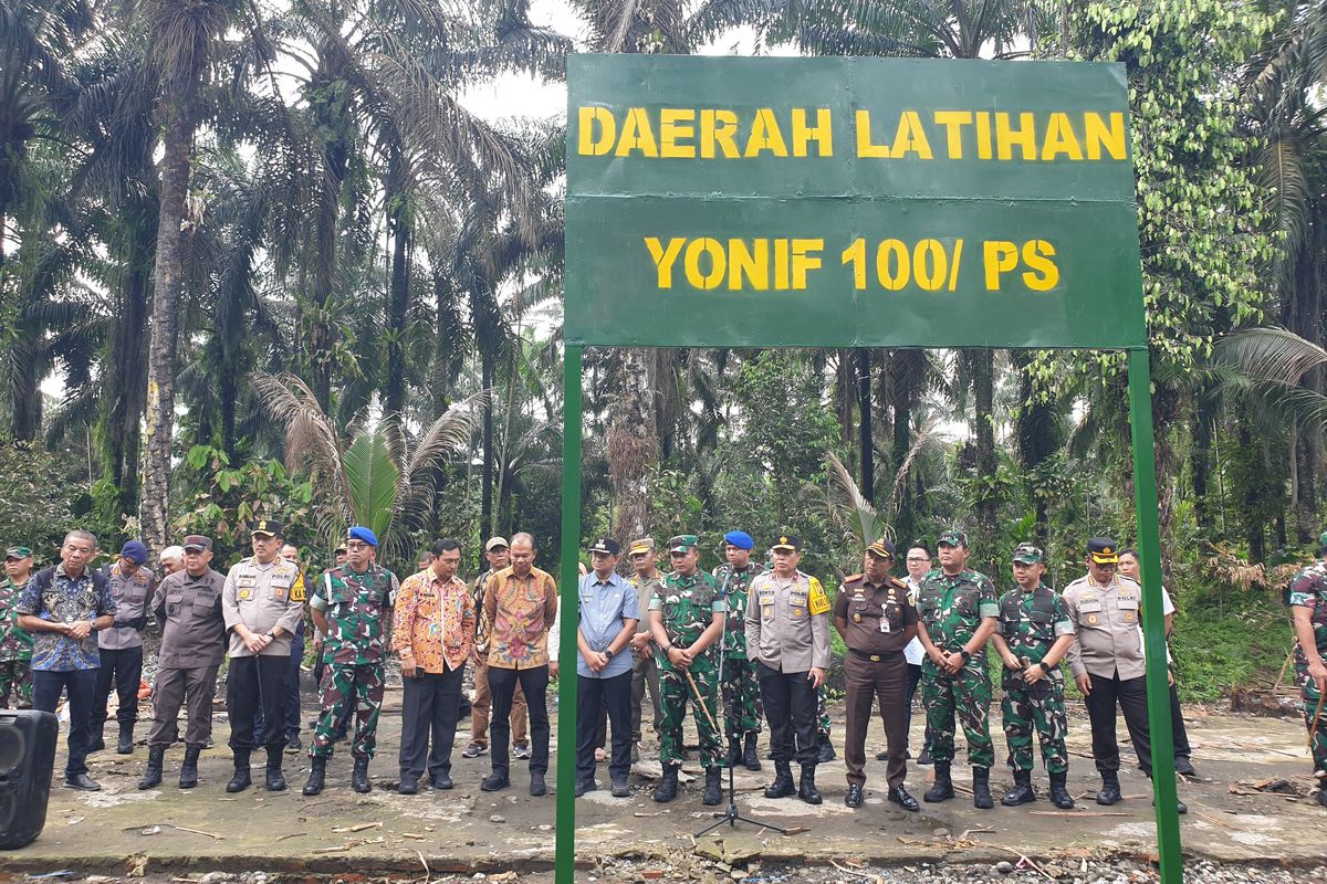 Kodam I/BB Dirikan Tempat Latihan Prajurit di Lokasi Bekas Sarang Narkoba di Langkat