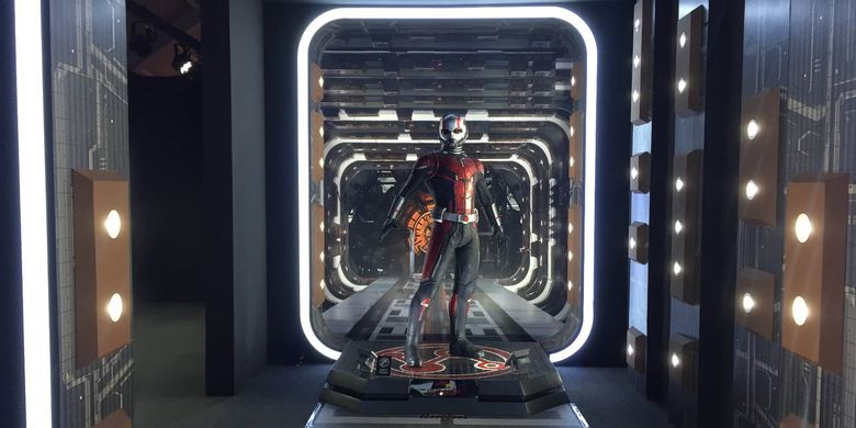 Ant-Man is showcased in the Marvel Studios Exhibition Indonesia. 