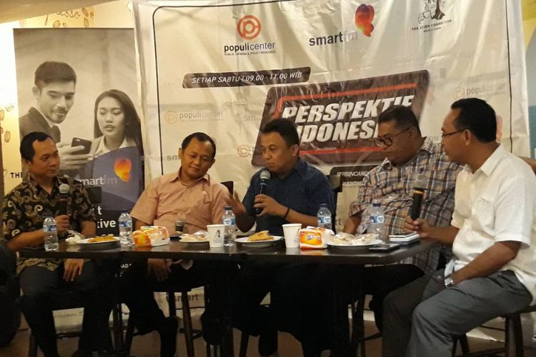 Diskusi Perlukah Membentuk Badan Legislasi Pemerintah di kawasan Menteng, Jakarta Pusat, Sabtu (8/12/2018).