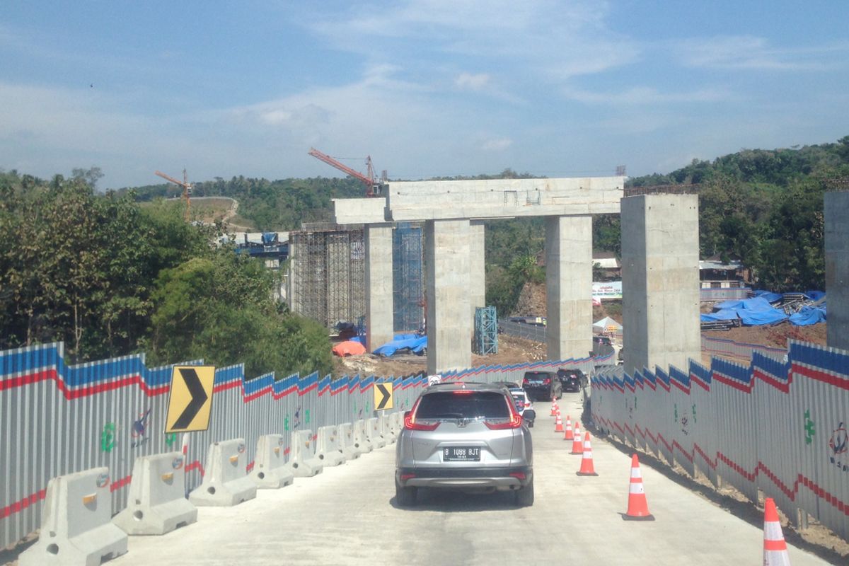 Jembatan Kenteng di ruas tol fungsional Salatiga-Kartasura, Rabu (13/6/2018)