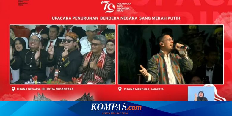 "Senja Teduh Pelita" Meriahkan Upacara Penurunan Bendera di Istana Jakarta