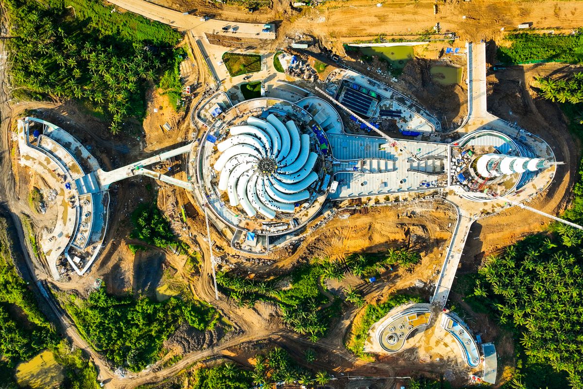 Visualisasi mata burung Masjid Negara Ibu Kota Nusantara (IKN)