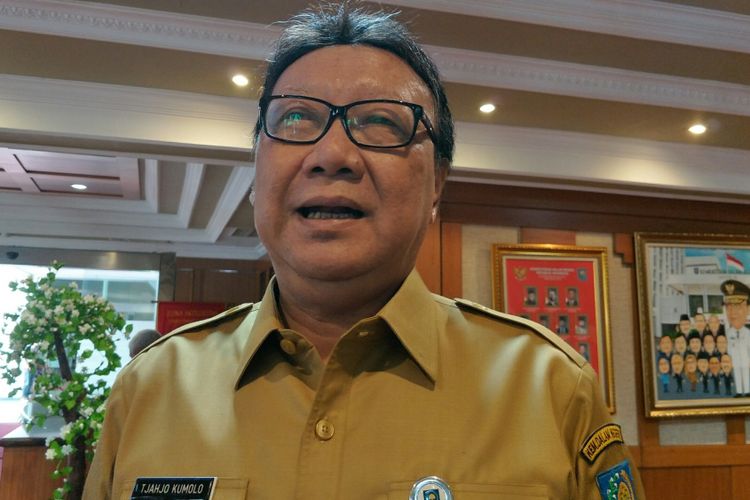 Menteri Dalam Negeri, Tjahjo Kumolo ketika ditemui di kantor Kementerian Dalam Negeri, Jakarta, Senin (5/2/2018).