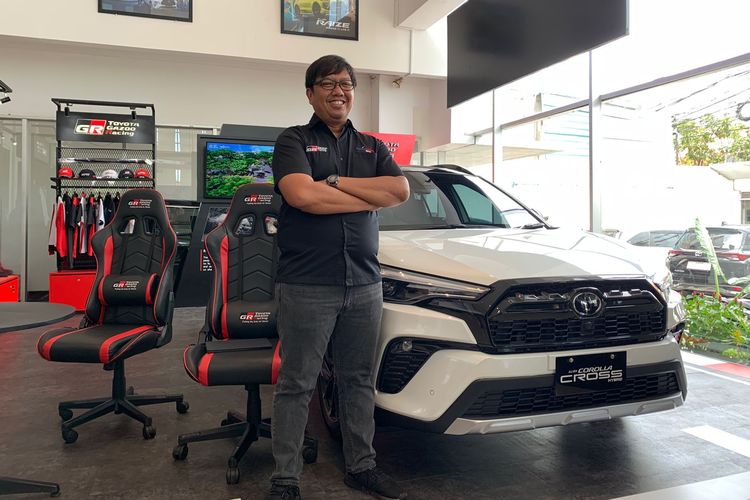 Branch Manager Agung Toyota Andrei Gramico Hamonangan saat ditemui wartawan nasional di Bali, Rabu (5/4/2023).