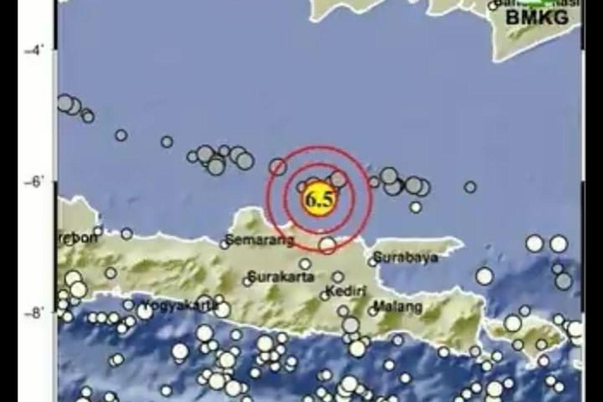 Gempa Tuban M 6,6.