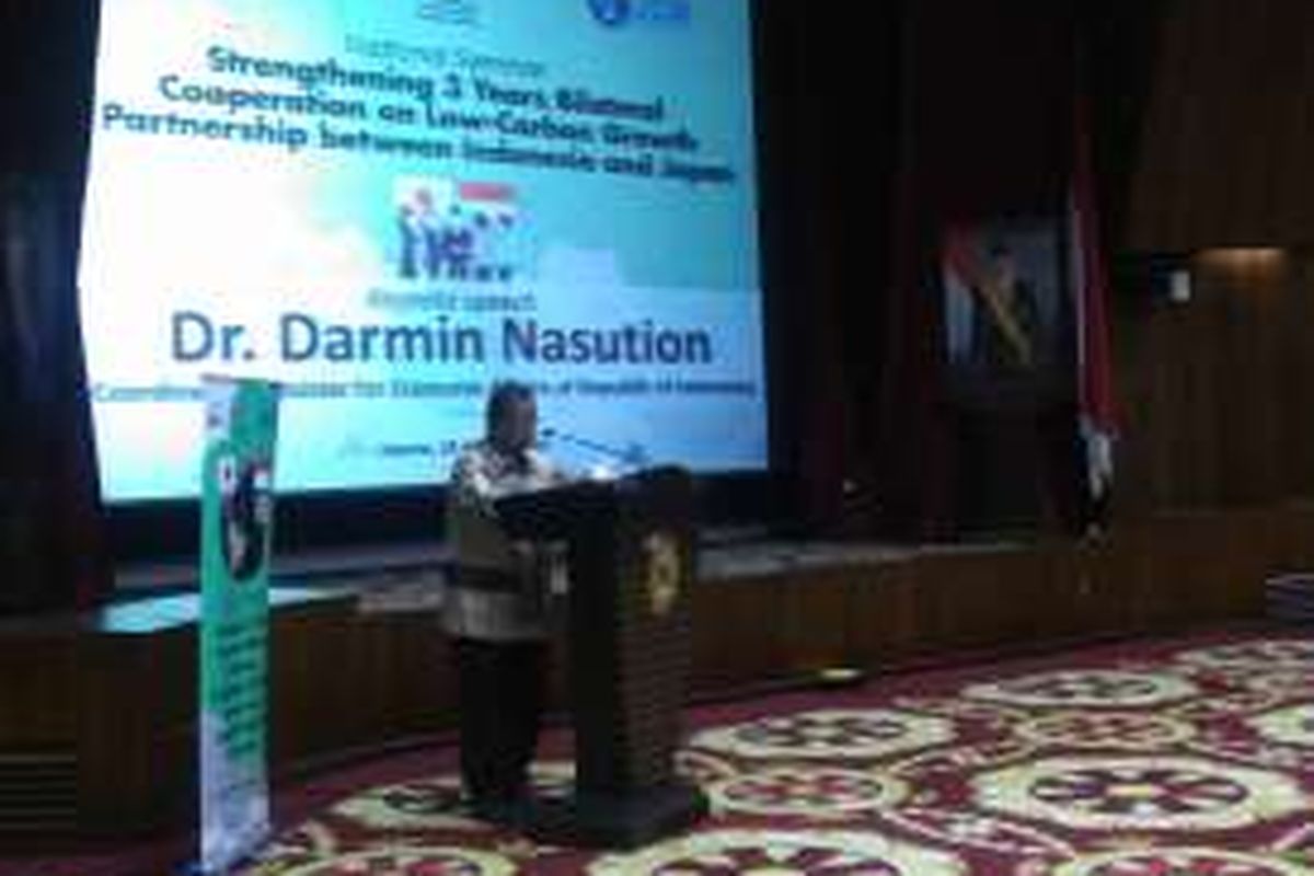 Menteri Koordinator Bidang Perekonomian Darmin Nasution dalam seminar nasional peringatan 