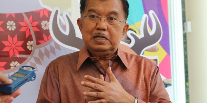 Wakil Presiden RI Jusuf Kalla ketika ditemui di Kantor Wakil Presiden RI, Jakarta, Selasa (8/5/2018). 