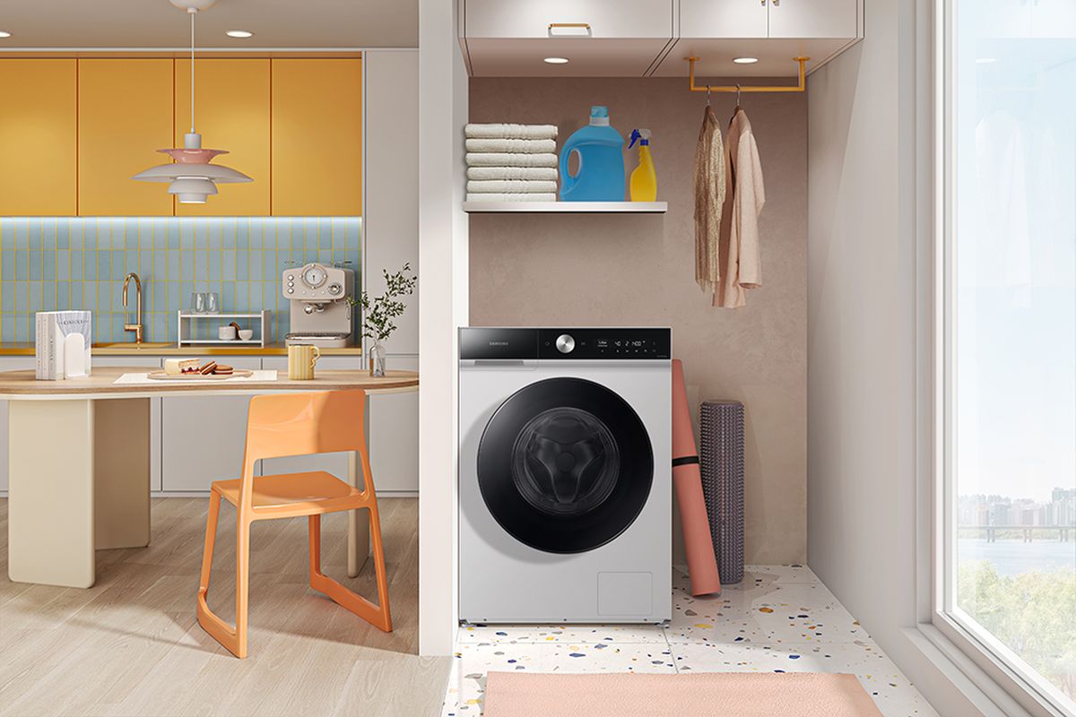 Mesin cuci Samsung Bespoke AI Washer & Dryer (WD9400B)