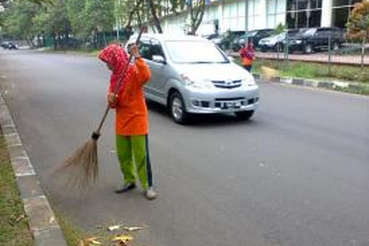 Penyapu jalan.