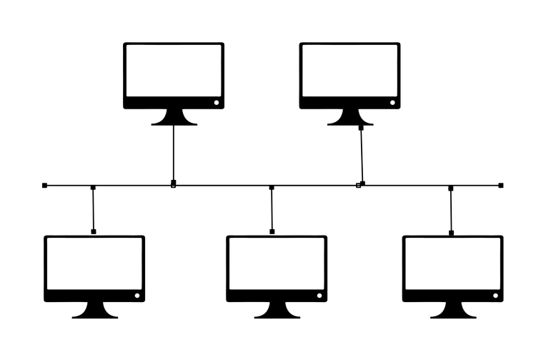 Fungsi topologi bus. Salah satu fungsi topologi bus adalah mendukung untuk digunakan pada jaringan sederhana. 

