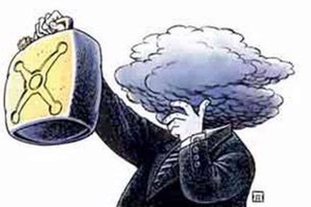 Ilustrasi : Karikatur karya kartunis Jitet Koestana terkait rencana pemerintah menaikkan harga bahan bakar minyak (BBM) per 1 April 2012.