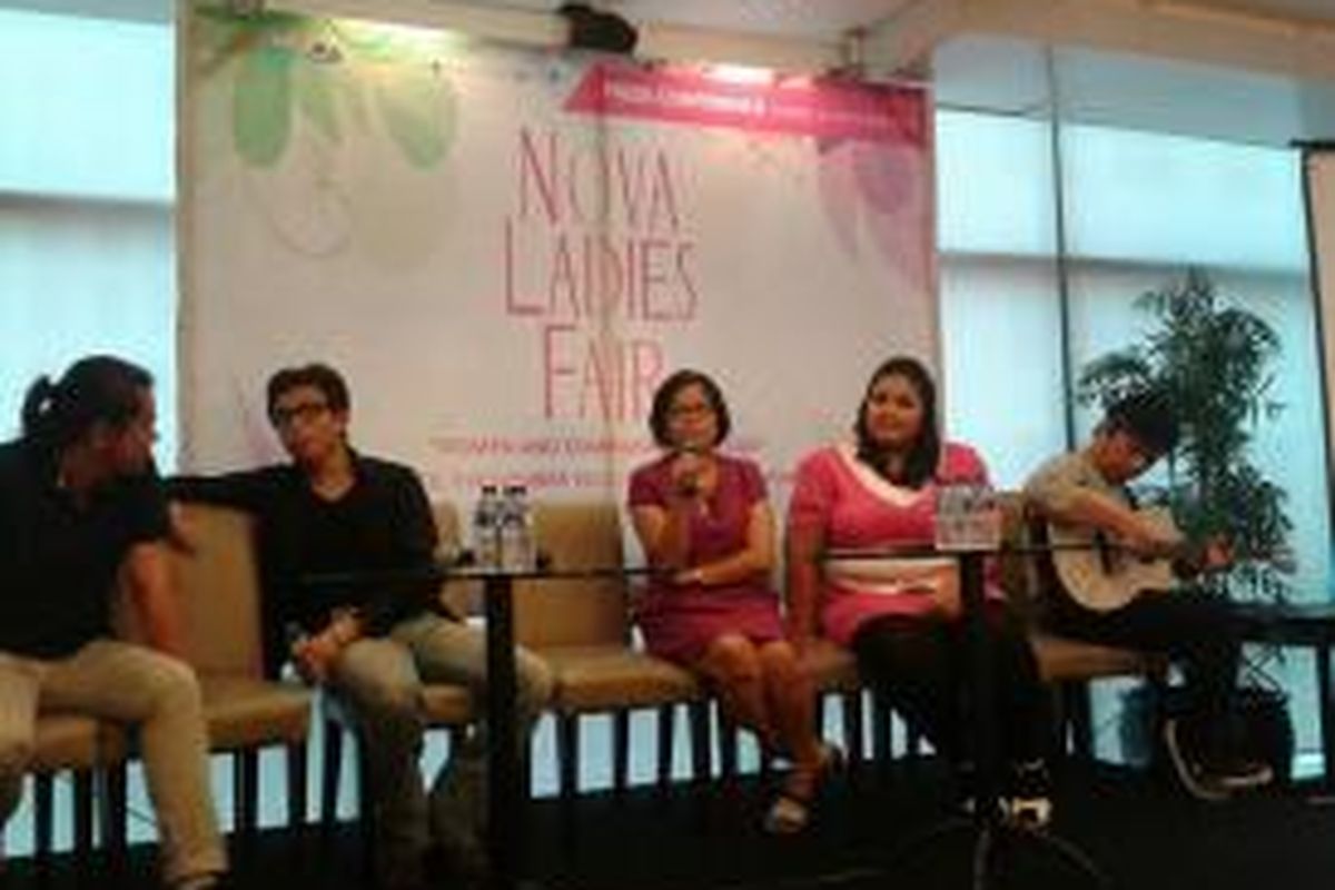 Acara konferensi pers Nova Ladies Fair di Jakarta (31/10/13).