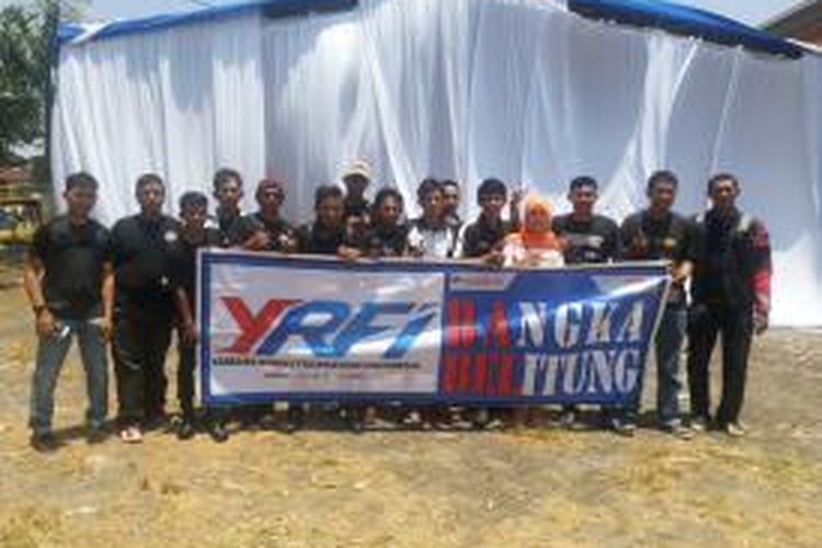YRFI Provinsi Bangka Belitung dikukuhkan dalam momen Yamaha Cup Race Seri 6 di Bangka 2014, Minggu (7/9/2014).