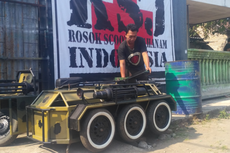 Unik, Vespa Tank Buatan Pemuda Jebolan SMP Ini Bisa Berjalan Mundur