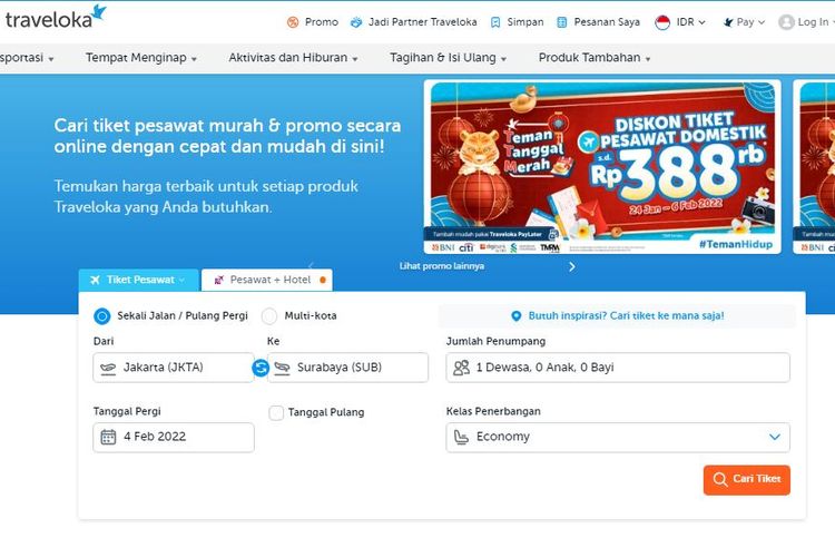 Ilustrasi beli tiket pesawat. Bagaimana cara pesan tiket pesawat Traveloka dengan harga tiket pesawat Traveloka yang beragam?