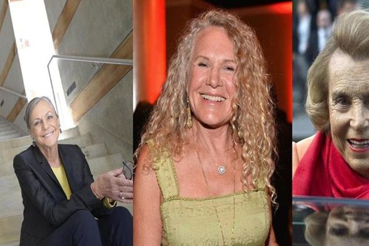 Alice Walton, Christy Walton, dan Liliane Bettencourt. 