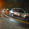 Mobil Grand Livina Terbakar di Jalan TB Simatupang, Pengemudi Alami Luka Bakar Ringan