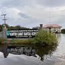 Kantor Camat yang Akan Jadi Tempat Penyimpanan Logistik Pemilu di Rohil Terendam Banjir