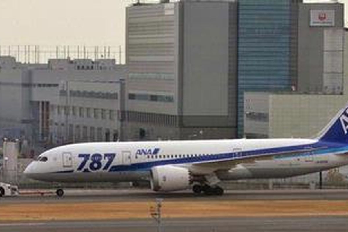Salah satu Boeing 787 Dreamliner milik maskapai All Nippon Airways (ANA).