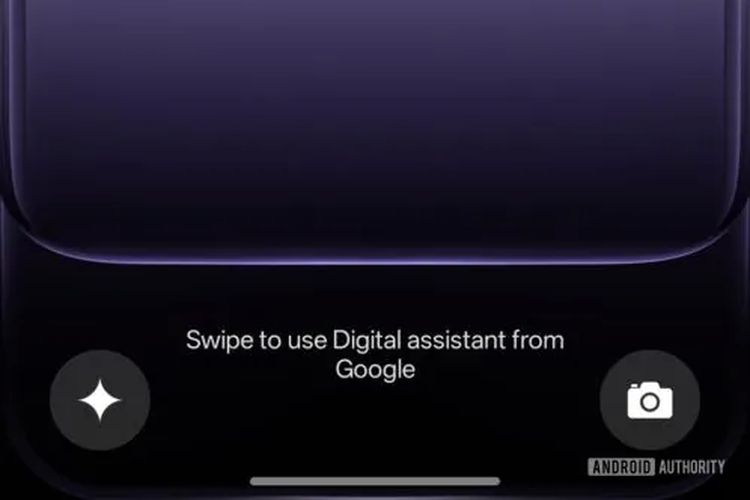 Shortcut Gemini yang ada di Lock Screen OnePlus 13s.