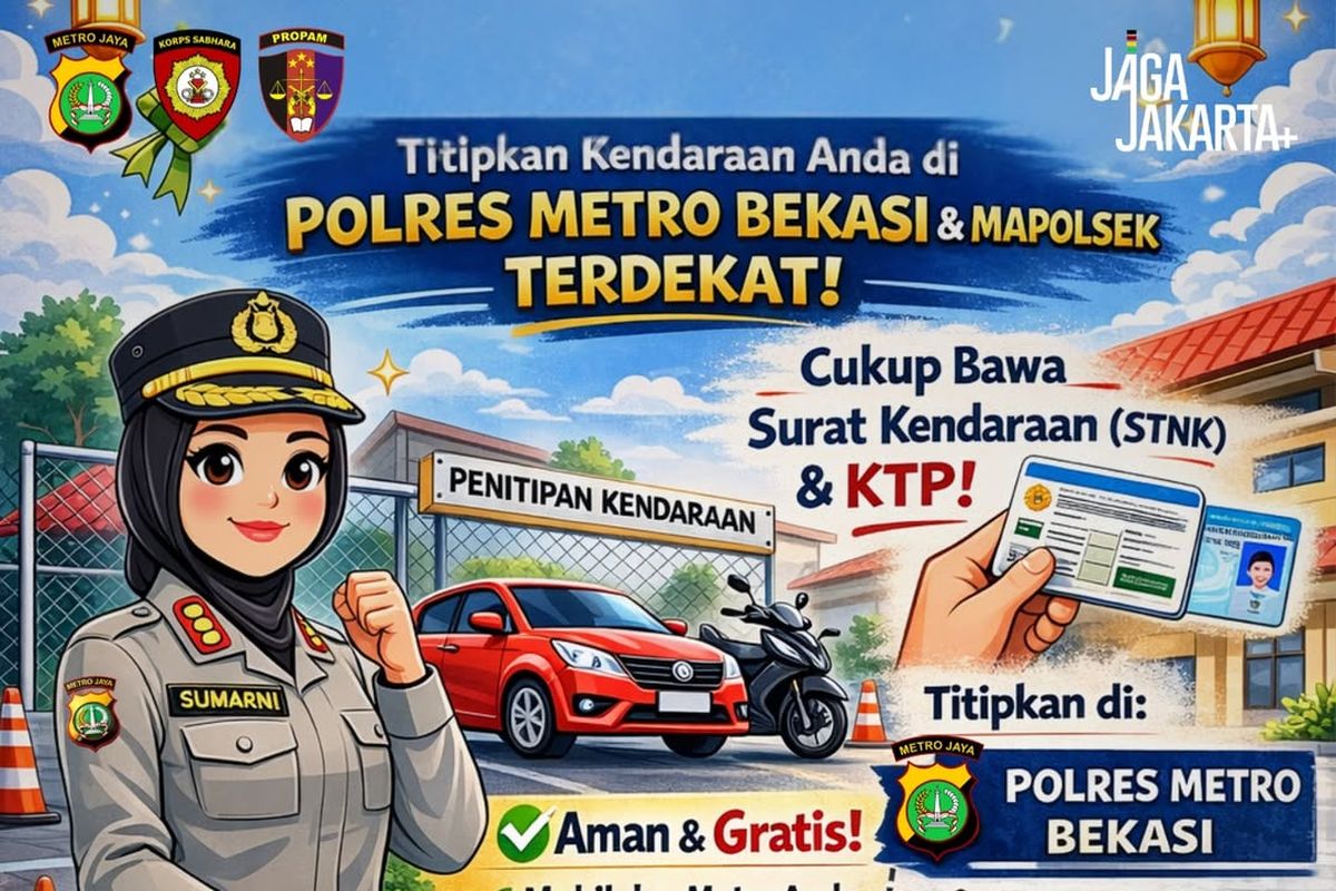 Polres Metro Bekasi Buka Penitipan Kendaraan Gratis untuk Pemudik 2026, Ini Syaratnya