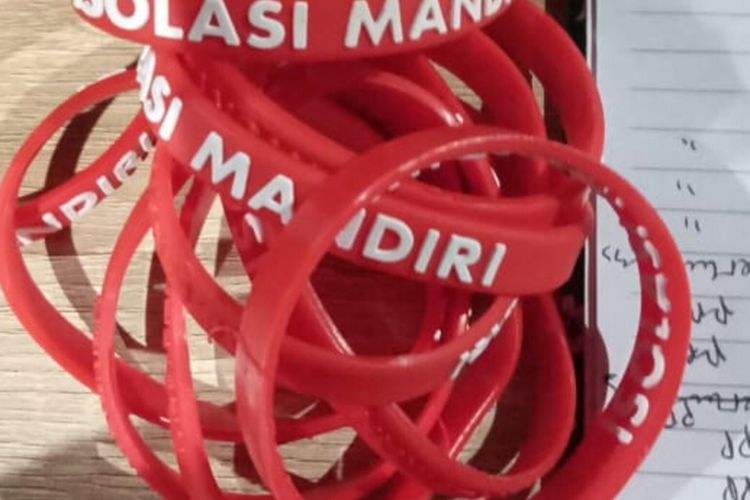 Gelang khusus bagi pemudik yang tiba di Kabupaten Pangandaran.