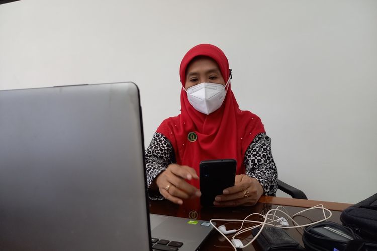 Kepala Bidang Pencegahan Pengendalian Penyakit dan Pengelolaan Data dan Sistem Informasi, Dinkes Kota Yogyakarta, Lana Unwanah saat ditemui di DPRd Kota Yogyakarta, Selasa (19/7/2022)