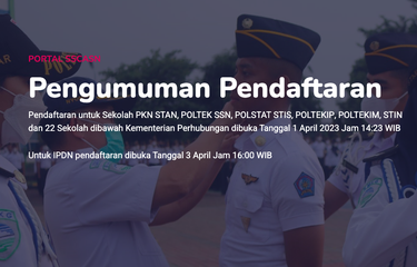 sekolah kedinasan 2023 dikdin.bkn.go.id