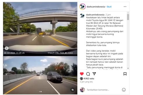 Video Toyota Agya Tabrak Belakang Truk, Korban Meninggal Dunia 