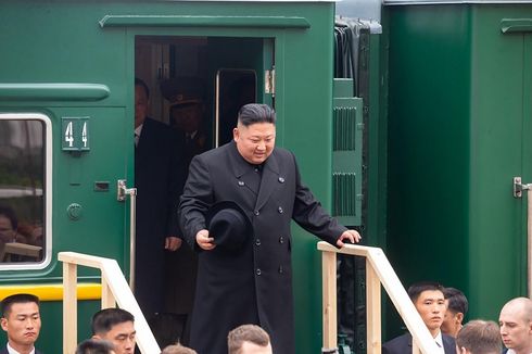 Kim Jong Un dan Kereta Lapis Bajanya Tiba di Rusia