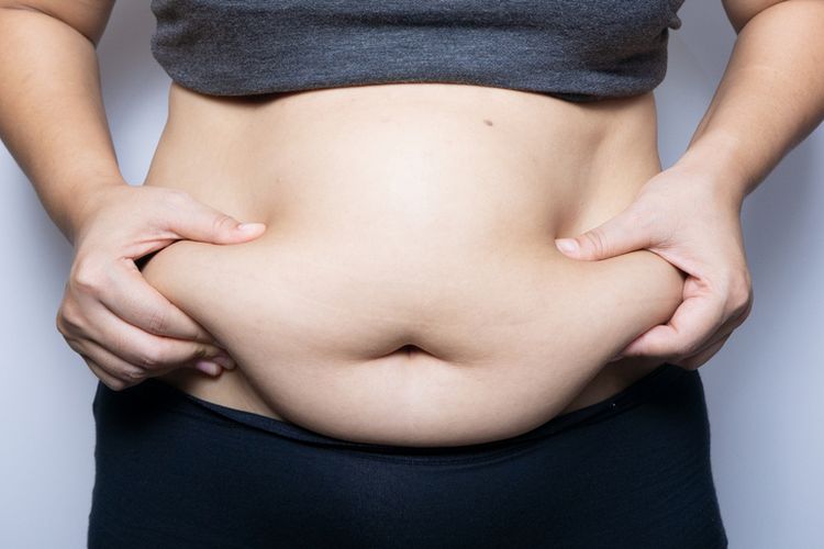 Ilustrasi apa yang menyebabkan lemak di perut?