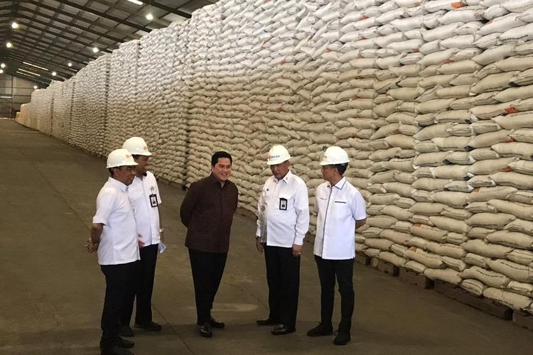 To guarantee food security in Indonesia, the central government intends to establish food clusters, said Minister Erick Thohir.