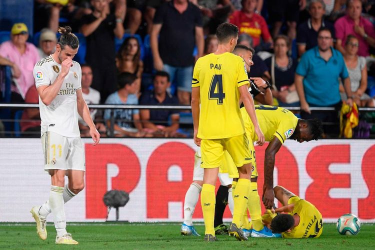 Gareth Bale saat tampil membela Real Madrid saat berhadapan dengan Villareal, pada lanjutan pekan ke-3 Primera Division, kasta tertinggi Liga Spanyol, 1 September 2019, Laga berakhir dengan skor imbang 2-2.