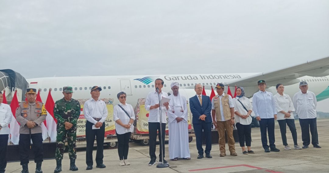 Jokowi Lepas Bantuan untuk Warga Palestina dan Sudan, Total Rp 30 Miliar